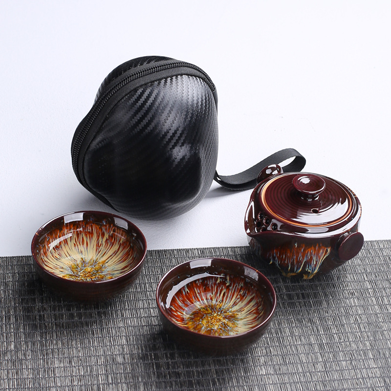 Korean Tea Set - Di Động Bộ Ấm Trà Gốm