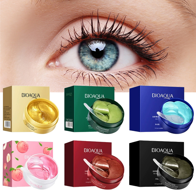 Sheet Mask Collagen - 60pcs BIOAQUA Crystal Collagen Eye Patches