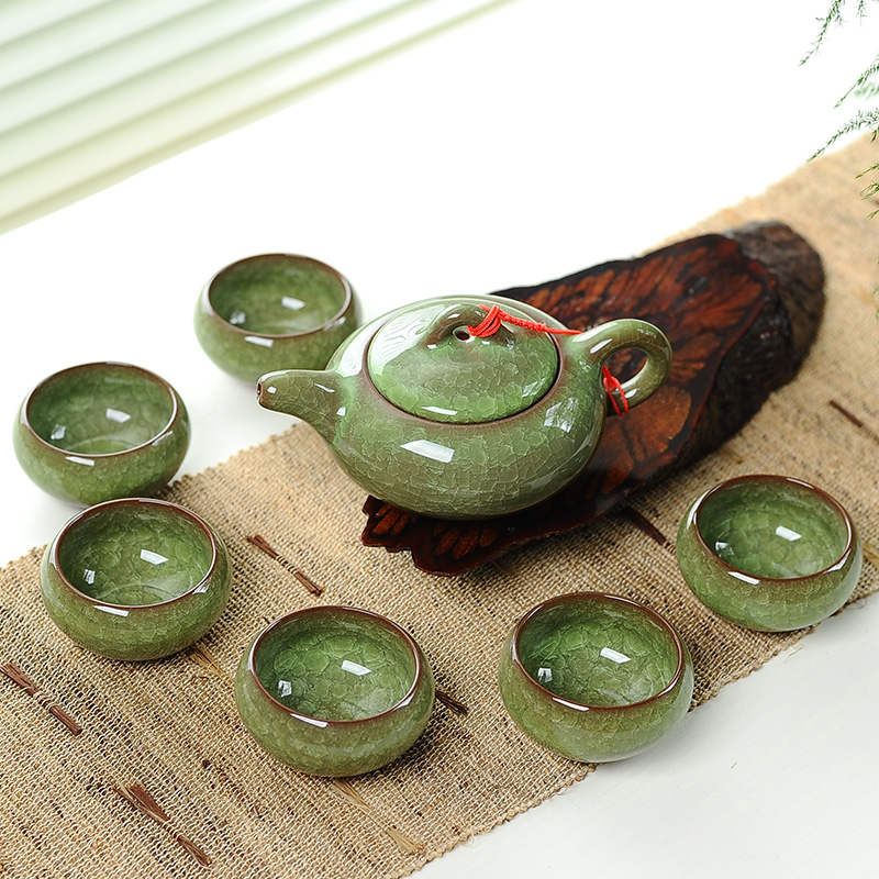 Korean Tea Set - 7pcs Ceramic Tea Set with Ice