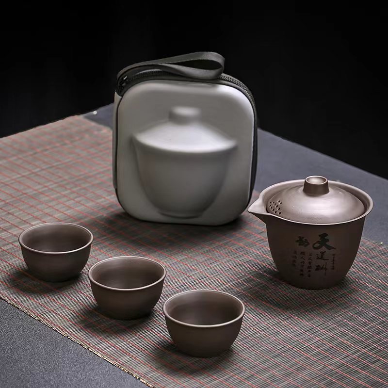 1 Set Portable ZhiShaTeapot Te - đánh giá và giá Korean Tea Set