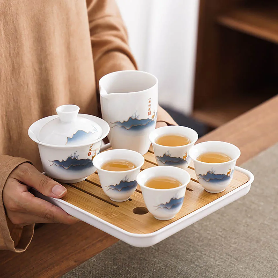 Ceramic Chinese Kung Fu Tea Se - đánh giá và giá Korean Tea Set