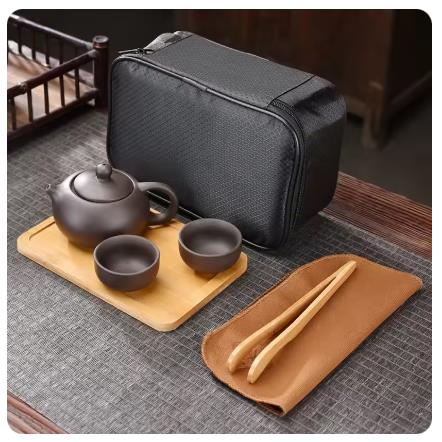 Purple Clay Travel Tea Set Out - đánh giá và giá Korean Tea Set