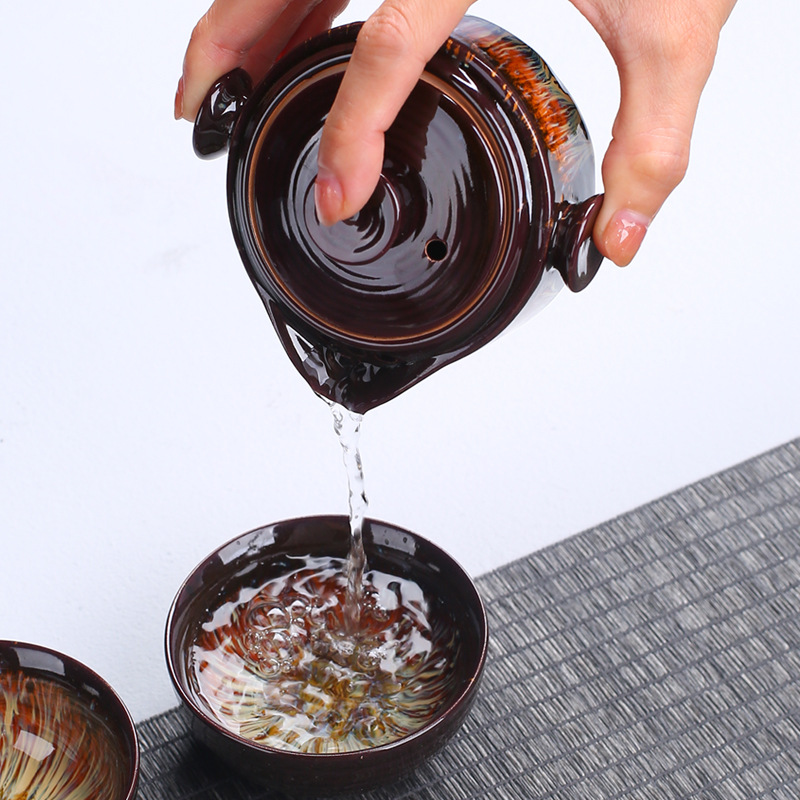Di Động Bộ Ấm Trà Gốm Sứ Gaiwa - đánh giá và giá Korean Tea Set
