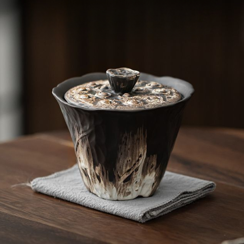 200ml Handmade Embossed Lotus  - đánh giá và giá Korean Tea Set