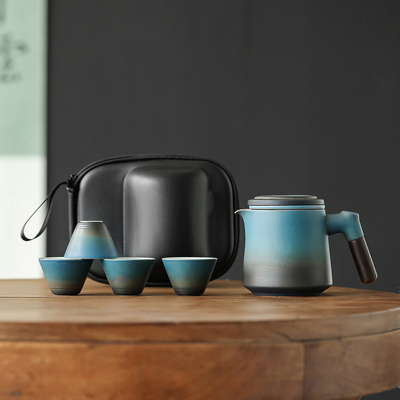 Simple 1 Pot 4 Cups Travel Tea - đánh giá và giá Korean Tea Set