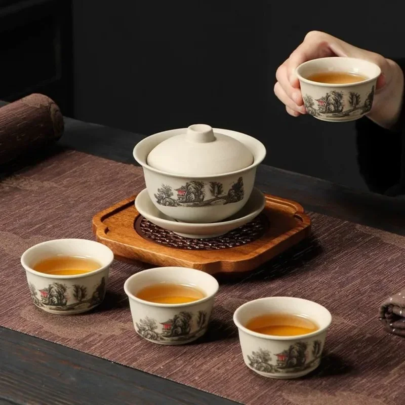Stoneware Kungfu TeaSet - Sanc - đánh giá và giá Korean Tea Set
