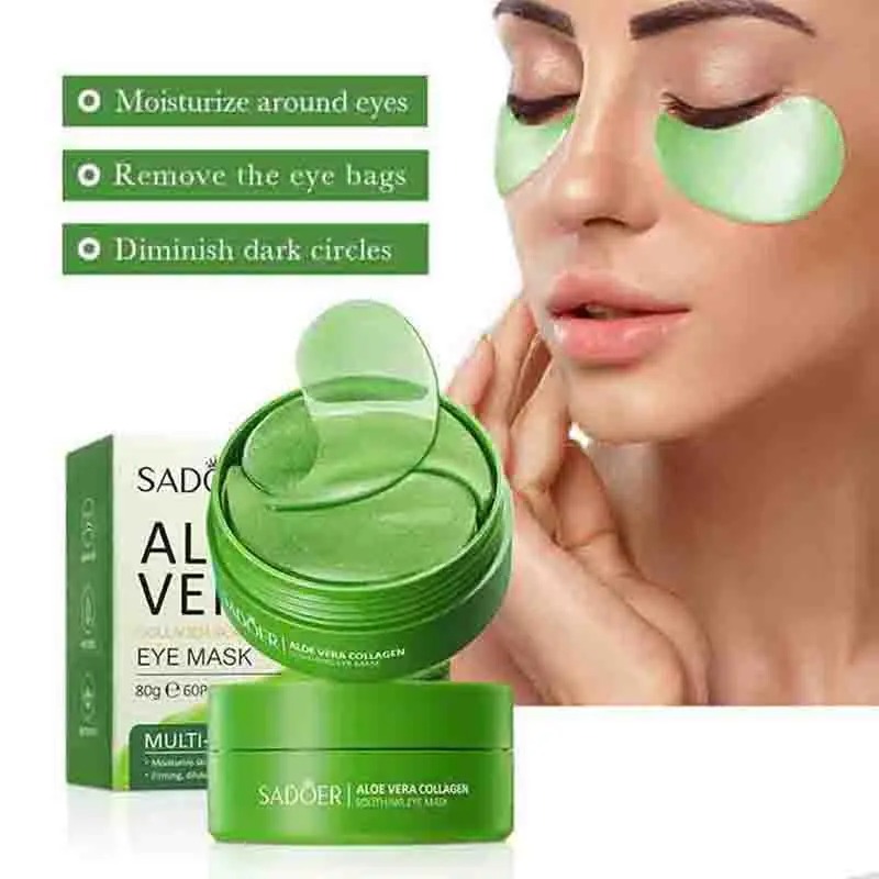 60pcs Aloe Vera Collagen Eye M - đánh giá và giá Sheet Mask Collagen