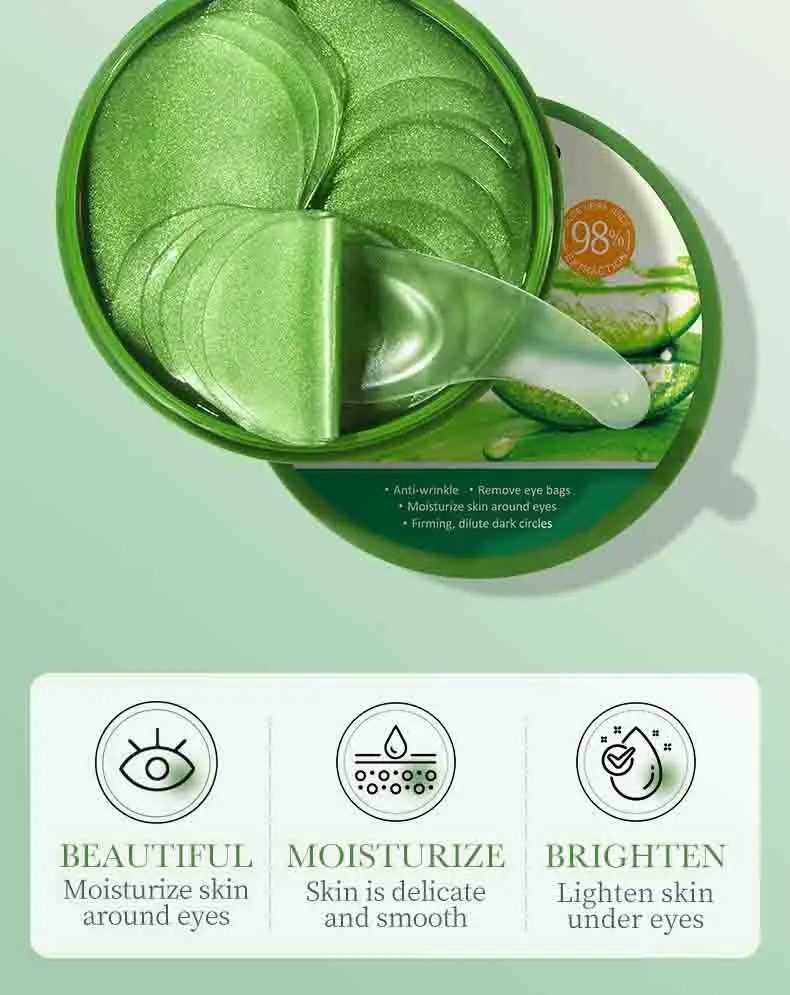 60pcs Aloe Vera Collagen Eye M - đánh giá và giá Sheet Mask Collagen