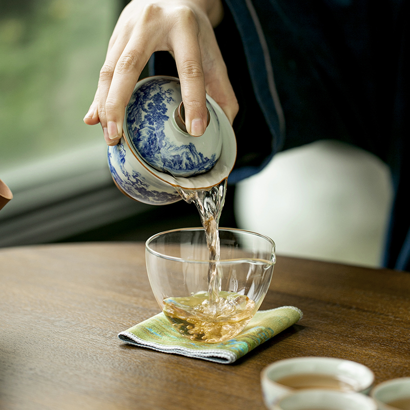Chinese Retro Blue and White P - đánh giá và giá Korean Tea Set