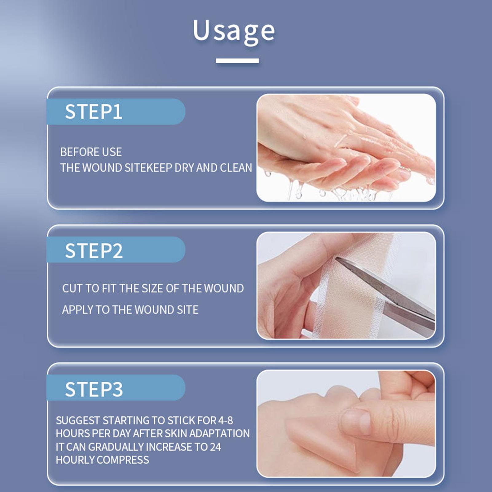 1 Roll Silicone Scar Sheets 4c - đánh giá và giá Sheet Mask Collagen